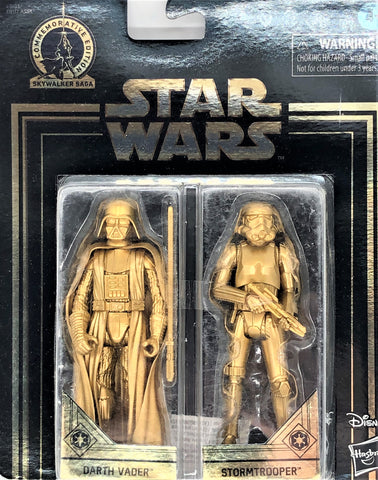 Commemorative Edition Vader and Stormtrooper Gold-Tone Action Figure